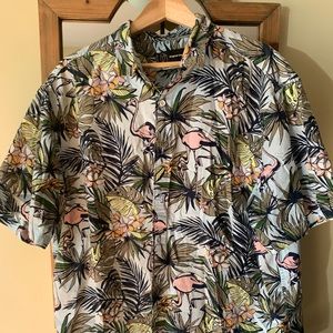 Men’s shirt print floral shirt